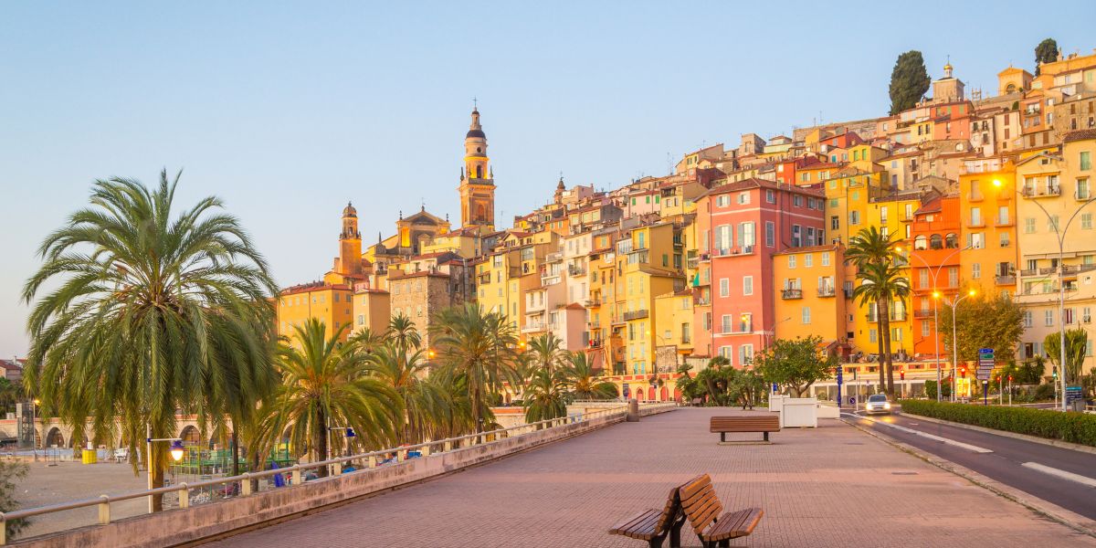 Menton en fin de journée - Stations classées