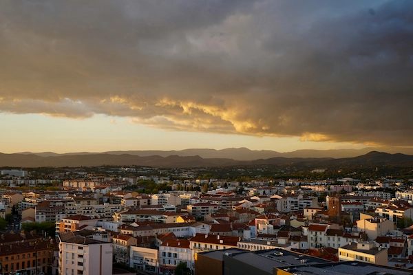 Menton en fin de journée - Stations classées