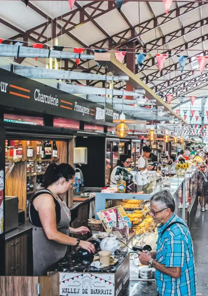 Le marché des halles de Biarritz