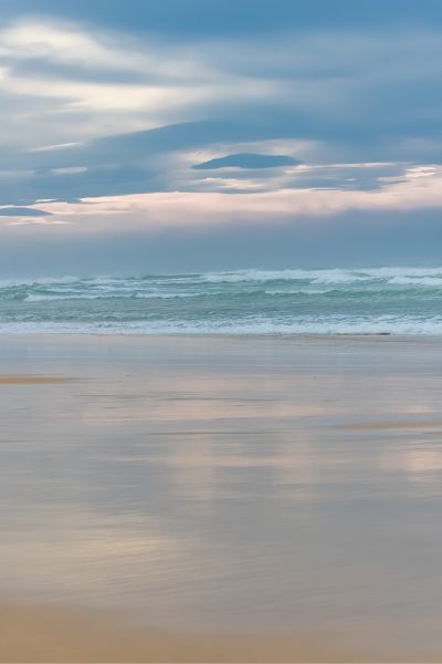 Plage en fin de journée à Biscarosse - Stations Classées