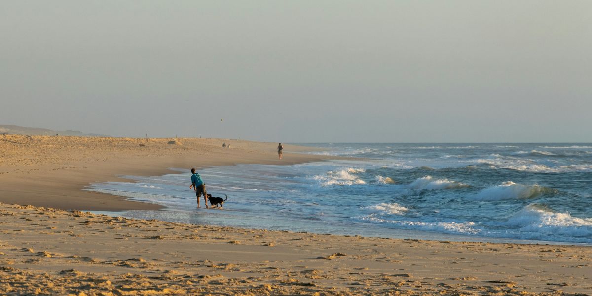 Plage de Mimizan en soirée - Stations Classées