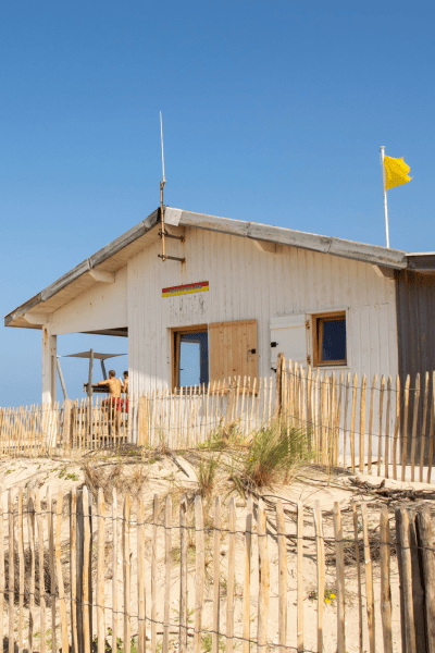 la plage du nord de Lacanau