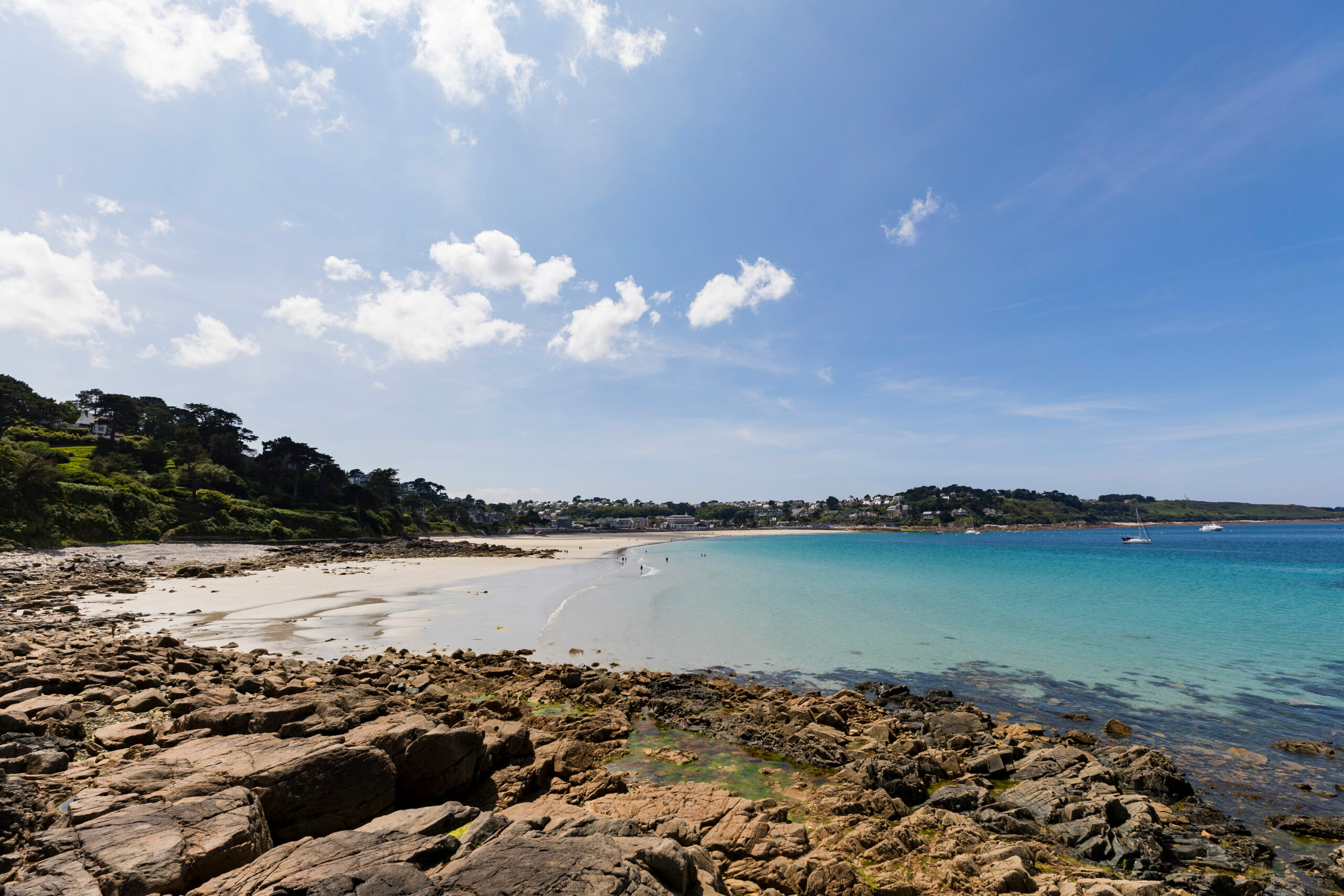 La plage de Trestaou à Perros-Guirec