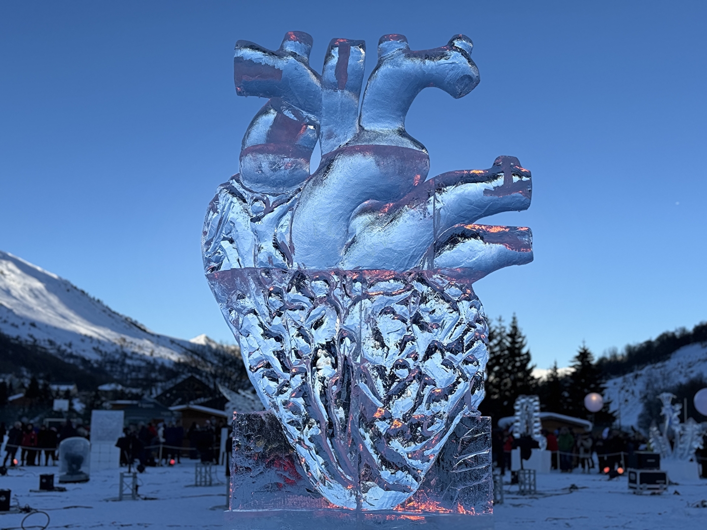 Le festival de sculptures de glace à Valloire 