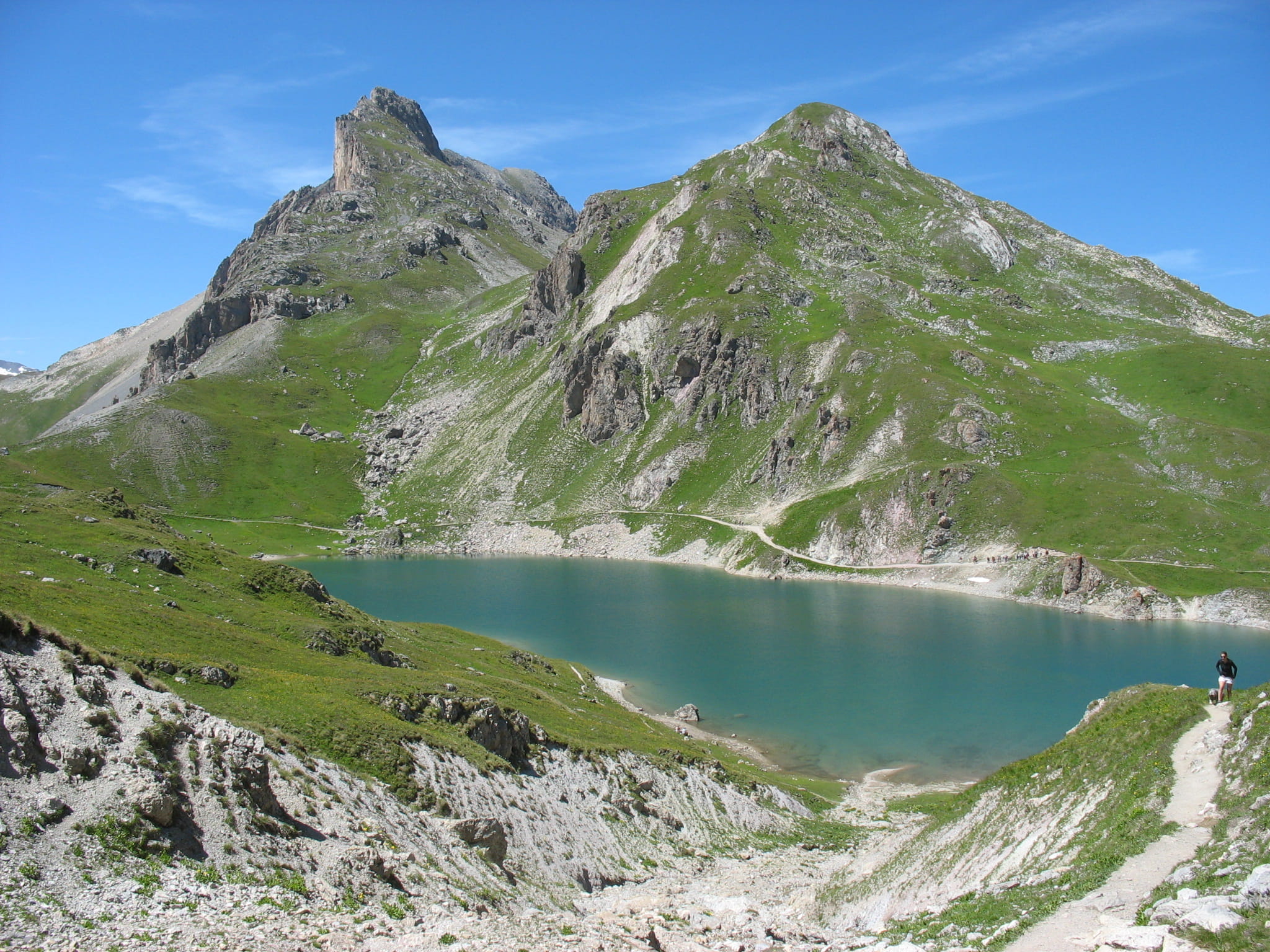 Randonnée au bord du lac à Valloire 