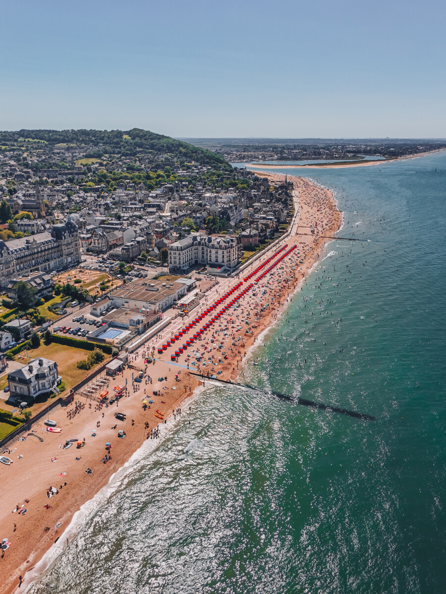 Plage de sable fin - houlgate - station classée